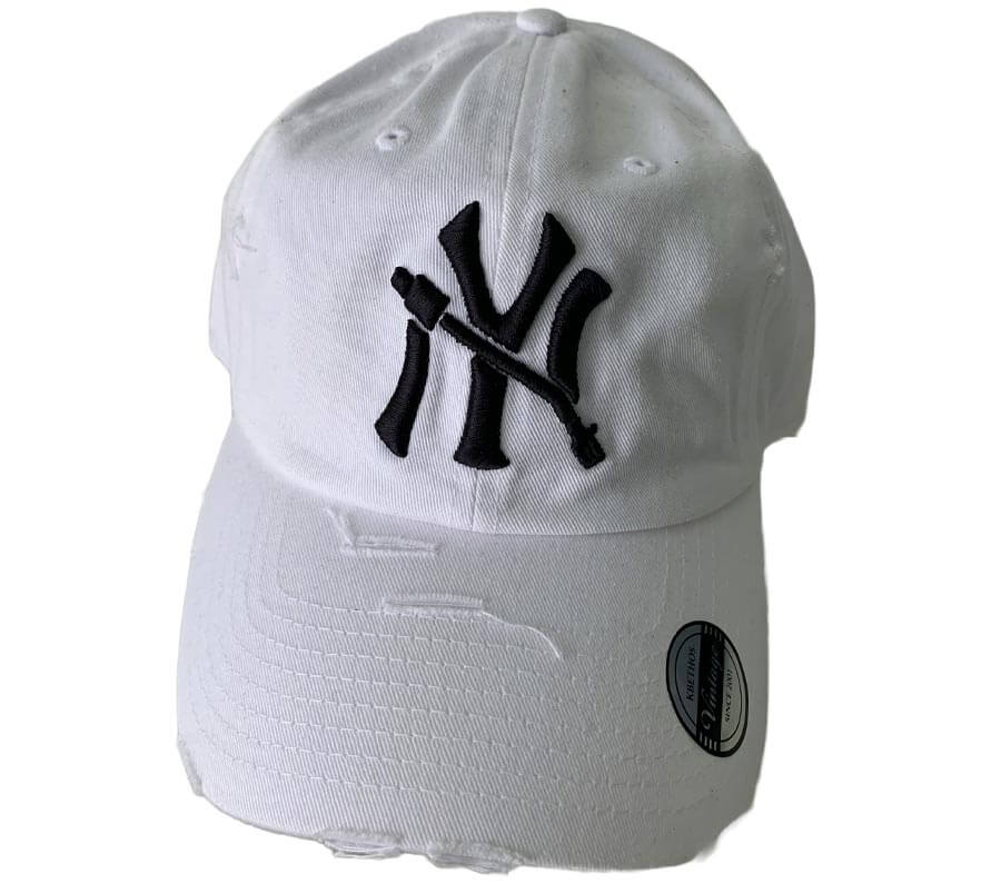 NY DAD HAT - WHITE