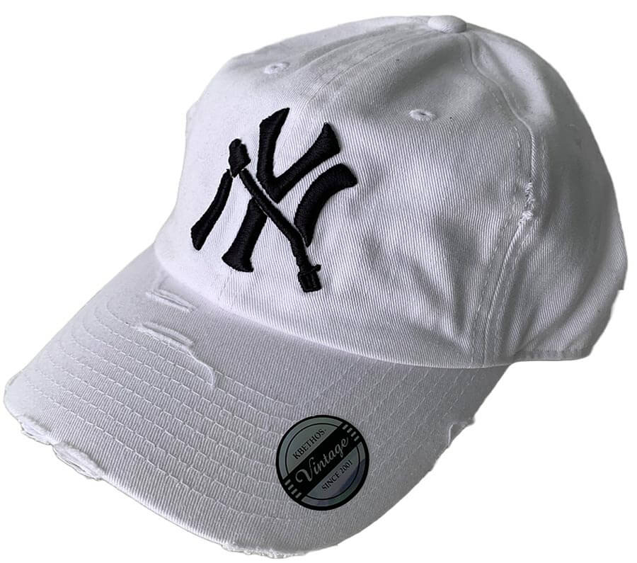 NY DAD HAT - WHITE